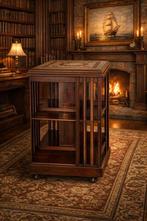 Maple & Co - Boekenkast - Walnoot - Draaiend