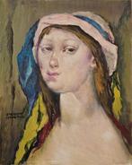 Giuseppe Ciavolino (1918-2011) - Cappellino rosa, Antiek en Kunst