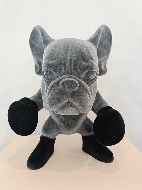 ArtBrut by Ann - Unique sculpture of a French bulldog -, Antiek en Kunst, Kunst | Schilderijen | Modern