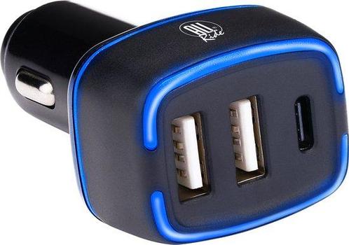 Tweedekans | All Ride Autolader USB - 2x USB-A en USB-C, Telecommunicatie, Mobiele telefoons | Telefoon-opladers, Ophalen of Verzenden