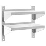 Wandschap RVS 50cm - Retour Deal - Keuken & Garage -46%, Huis en Inrichting, Verzenden, Nieuw