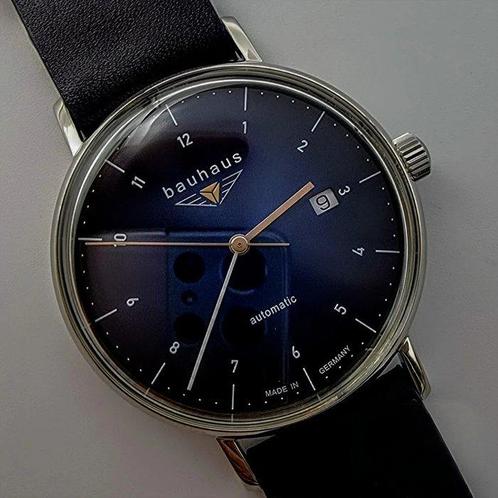 Bauhaus - Automatic Dark Blue - 2152-3 - Homme - 2020 et, Handtassen en Accessoires, Horloges | Heren