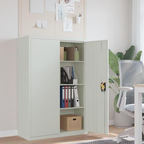 vidaXL Armoire de bureau 90x40x140 cm Acier Gris, Maison & Meubles, Armoires | Autre, Neuf, Envoi