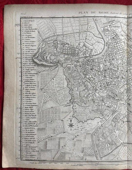 Jeròme Lefrancois de Lalande - Plan de Rome - Roma - 1769, Boeken, Atlassen en Landkaarten
