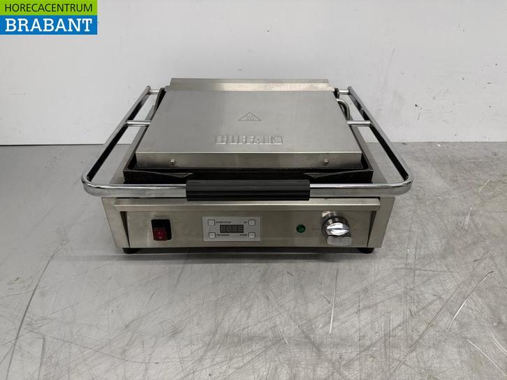 Buffalo Paninigrill Smooth/Glad en acier inoxydable 47 cm, Articles professionnels, Horeca | Autre, Envoi