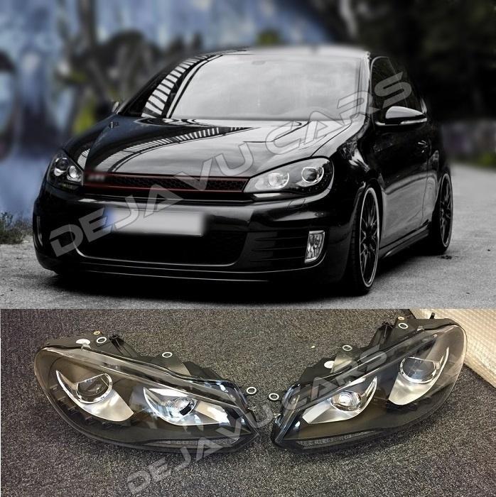 R20 / GTI Bi-Xenon Look LED Koplampen voor Volkswagen Golf 6, Auto diversen, Tuning en Styling, Ophalen of Verzenden