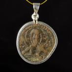 Byzantijns Brons Historische munt - 'Portret van Christus'