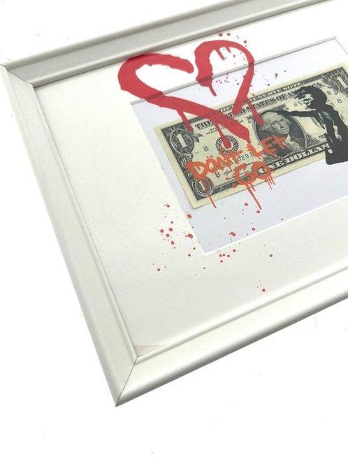 Mike Graman (1977) - Don’t let go (Homage to Banksy), Antiek en Kunst, Kunst | Schilderijen | Modern