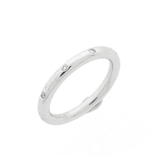 Witgouden Stax aanschuif ring met diamant; 0,10 ct. | B..., Handtassen en Accessoires, Ringen, Dame, Met edelsteen, Overige kleuren
