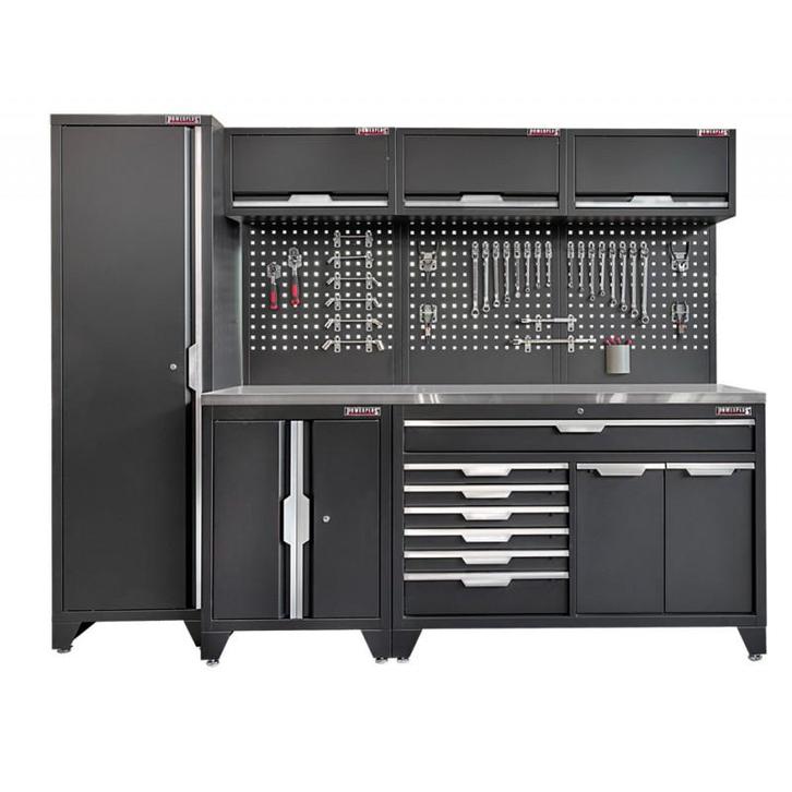 Gereedschapskasten set wandlengte 264 cm. hoge kast, 7 laden, Doe-het-zelf en Bouw, Werkbanken, Ophalen of Verzenden