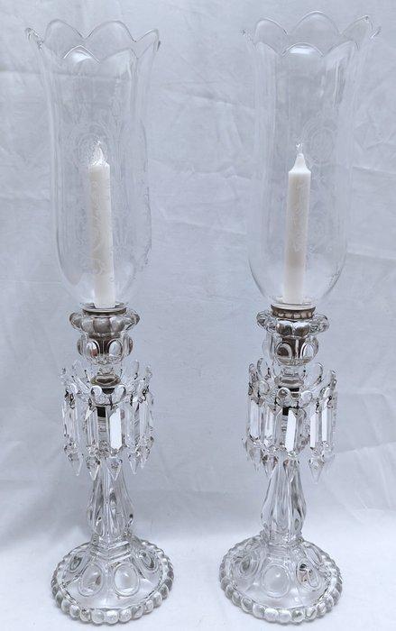Baccarat - Chandelier (2) - Cristal, Verre - Photophores, Antiek en Kunst, Antiek | Glaswerk en Kristal