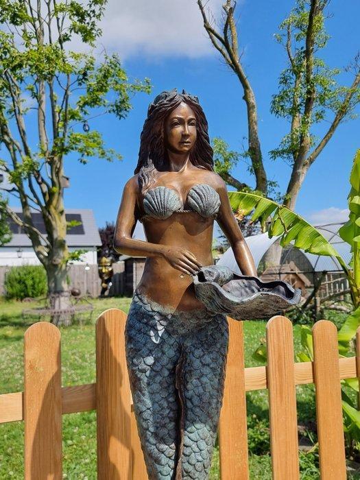 Fontein - 2025 - Grote bronzen zeemeermin, Antiek en Kunst, Curiosa en Brocante