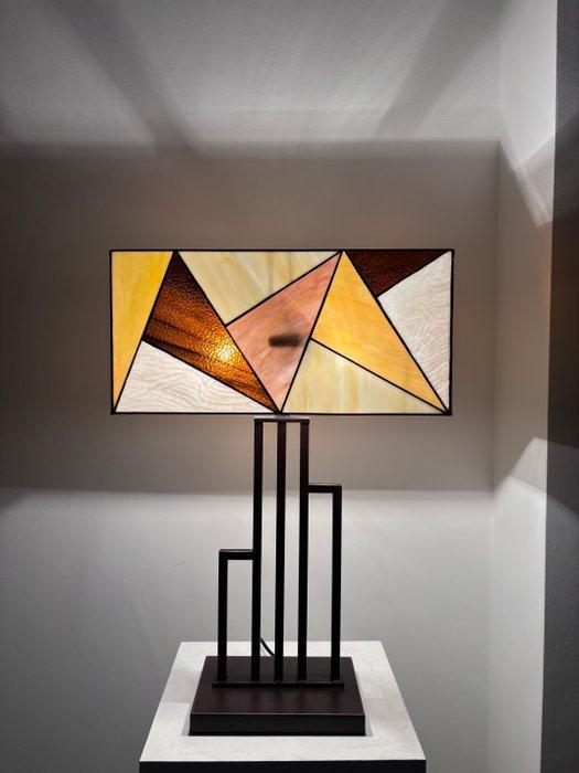 Stile Tiffany - Tafellamp - Glas-in-lood, Antiquités & Art, Curiosités & Brocante