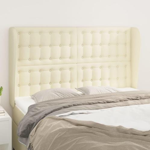 vidaXL Hoofdbord met randen 147x23x118/128 cm kunstleer, Huis en Inrichting, Slaapkamer | Bedden, Nieuw, Verzenden