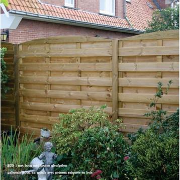 Tuinscherm in hout - economy type 1 met boog - b 180 x h 180, Neuf