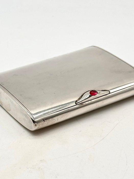 Stevige handgemaakte antieke zilveren Sigarendoos met, Antiek en Kunst, Antiek | Zilver en Goud
