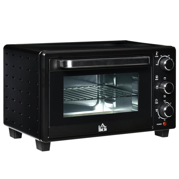 Mini Oven - TurboBake - 3 kookstanden - 1400W - zwart, Huis en Inrichting, Keuken | Keukenbenodigdheden, Nieuw, Ophalen of Verzenden