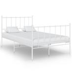 vidaXL Bedframe metaal wit 120x200 cm, Verzenden, Nieuw