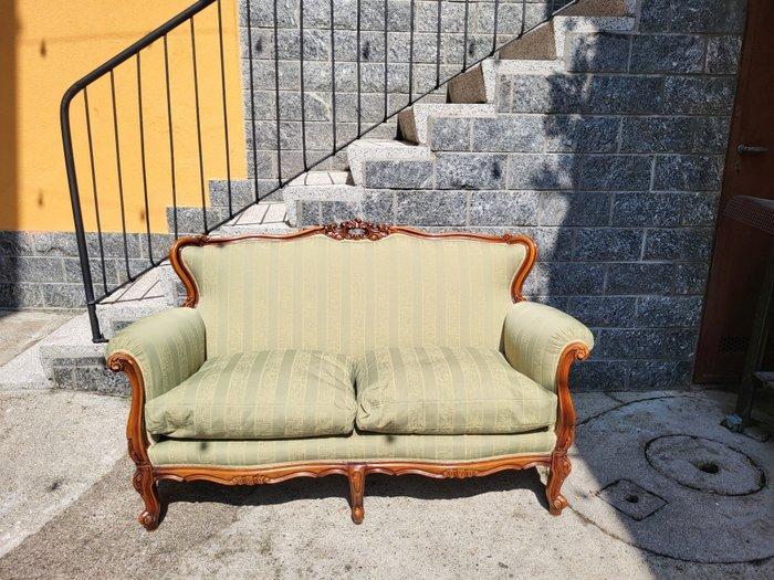 Sofa - Hout, Textiel, Antiek en Kunst, Antiek | Overige Antiek