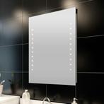 vidaXL Badkamerspiegel met LEDs 60x80 cm, Maison & Meubles, Accessoires pour la Maison | Miroirs, Verzenden