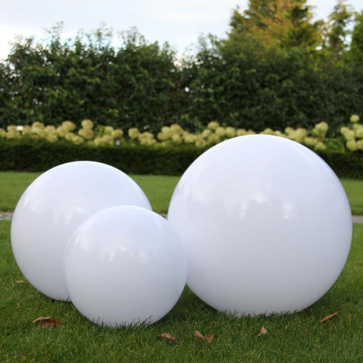 Tuinverlichting Bol Tuinbol set Ø25 &amp; Ø30 &amp; Ø40 incl, Tuin en Terras, Buitenverlichting, Minder dan 50 watt, Nieuw, Kunststof