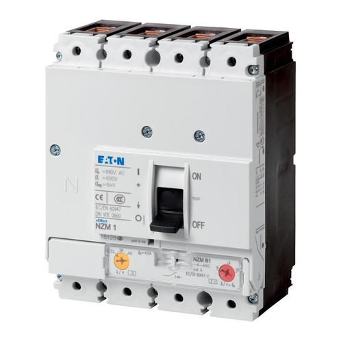 Disjoncteur Eaton NZM1 4P 40A 25KA IEC - 265799, Bricolage & Construction, Électricité & Câbles, Envoi