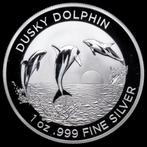 Australie. 1 Dollar 2022 Dusky Dolphin, 1 Oz (.999)  (Sans, Postzegels en Munten