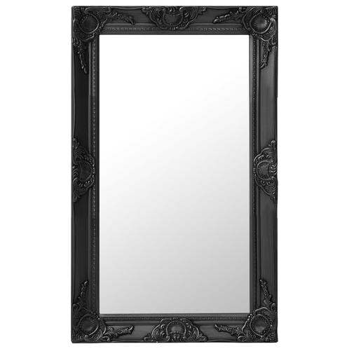 vidaXL Wandspiegel barok stijl 50x80 cm zwart, Huis en Inrichting, Woonaccessoires | Spiegels, Nieuw, Verzenden