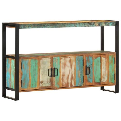 vidaXL Buffet 120x30x75 cm Bois de récupération solide, Maison & Meubles, Armoires | Dressoirs, Neuf, Envoi