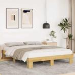 vidaXL Bedframe zonder matras 140x200 cm massief hout eiken, Verzenden, Nieuw