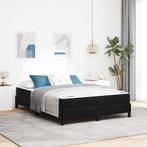 vidaXL Boxspringbed met matras Zwart 140 x 200 cm Fluweel, Huis en Inrichting, Verzenden, Nieuw