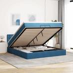 vidaXL Bed poef met matrassen en leds 200x200 cm fluweel, Huis en Inrichting, Verzenden, Nieuw