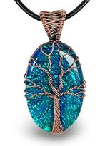 - Monarch Opal - Tree of Life - 5,5 cm - Hanger, Verzamelen, Mineralen en Fossielen