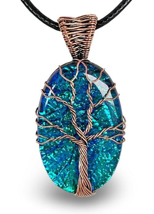 - Monarch Opal - Tree of Life - 5,5 cm - Hanger, Verzamelen, Mineralen en Fossielen