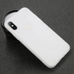 iPhone X Ultraslim Silicone Hoesje TPU Case Cover Wit, Télécoms, Verzenden