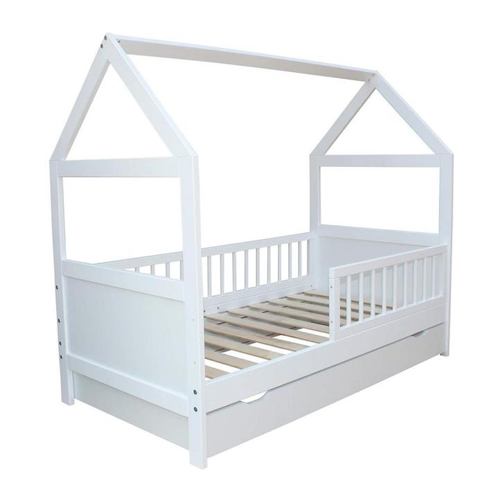 Huisbed peuter 140 | Met lade | Vuren | Scherpe Prijs, Kinderen en Baby's, Kinderkamer | Bedden, 70 tot 85 cm, 140 tot 160 cm