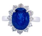 Zonder Minimumprijs - Ring - 18 karaat Witgoud Tanzaniet -, Nieuw