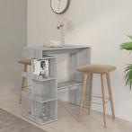 vidaXL Bartafel met opbergrek 100x50x101,5 cm grijs sonoma, Huis en Inrichting, Verzenden, Nieuw