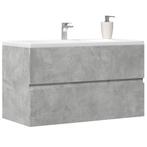 vidaXL Badkamerwandkast 80x38,5x45 cm bewerkt hout, Huis en Inrichting, Verzenden, Nieuw