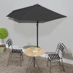 vidaXL Balkonparasol half met aluminium paal 270x144x222 cm, Verzenden, Nieuw