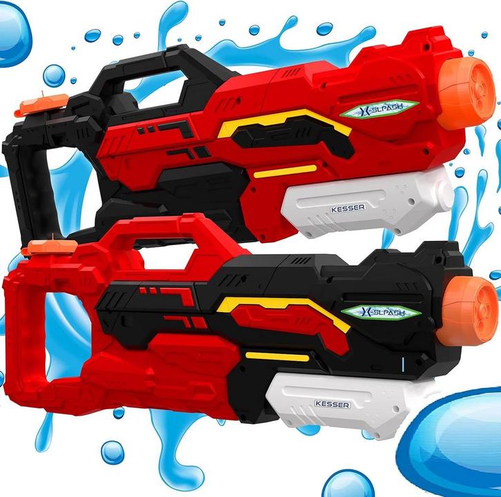 KESSER® Waterpistool - Set van 2 - Bereik 10-11 meter - Rood, Kinderen en Baby's, Speelgoed | Overig, Verzenden