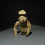Olmeca. Mexico Terracotta Figuur. 1000 voor Christus. 11 cm.