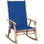 vidaXL Chaise à bascule avec coussin Bambou, Neuf, Verzenden