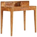 vidaXL Schrijftafel met lades 88x50x90 cm massief hout, Huis en Inrichting, Verzenden, Nieuw