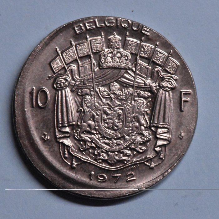 België. 10 Francs 1972 Frans EXTREME MISSLAG (Zonder, Postzegels en Munten, Munten | Nederland