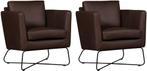 Leren design fauteuil club, 120+ kleuren leer, Salon