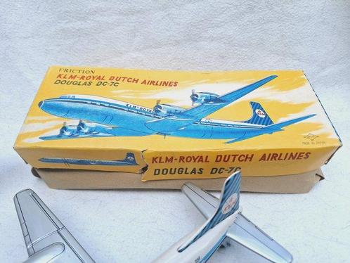 Toy Nomura en Daiya - Avion miniature (2) - Douglas DC-7c -, Antiek en Kunst, Antiek | Speelgoed