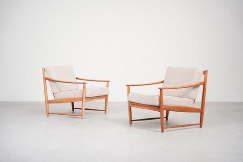 Fauteuil (2) - Kersenhout, Antiek en Kunst, Kunst | Designobjecten