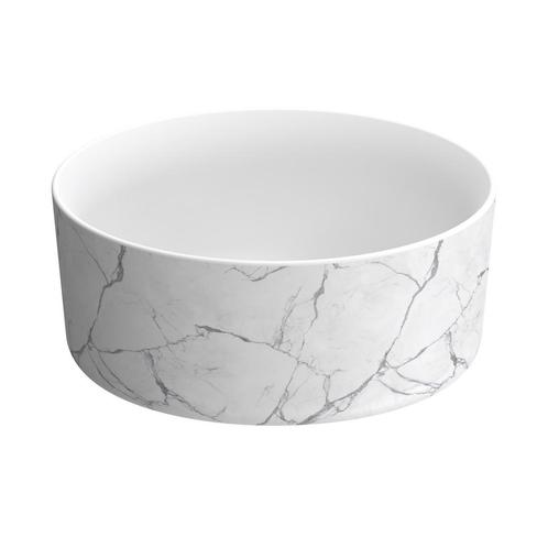 Waskom Best Design Color 37,5 x 37,5 x 16 cm Mat Wit Marble, Doe-het-zelf en Bouw, Sanitair, Overige typen, Nieuw, Ophalen of Verzenden