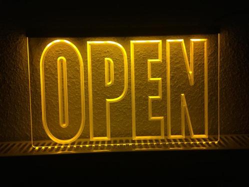 OPEN neon bord lamp LED verlichting reclame lichtbak #10 *GE, Huis en Inrichting, Lampen | Overige, Nieuw, Verzenden
